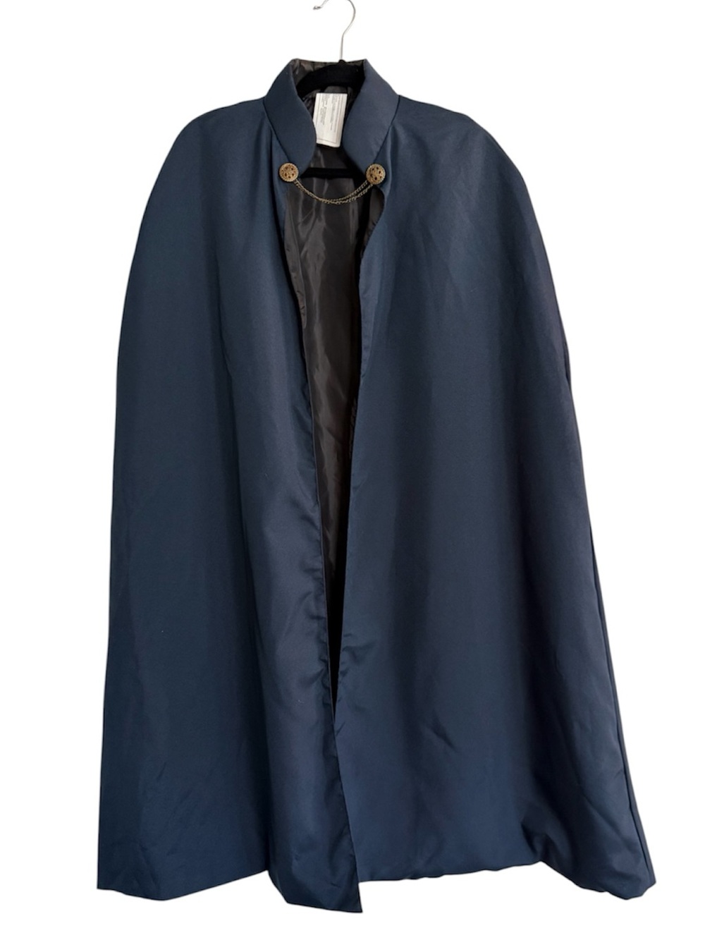 AMSCAN Navy Blue Costume Cape Cloak with Gold Chain Clasp One Size